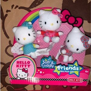 Hello kitty friends mini plush doll set